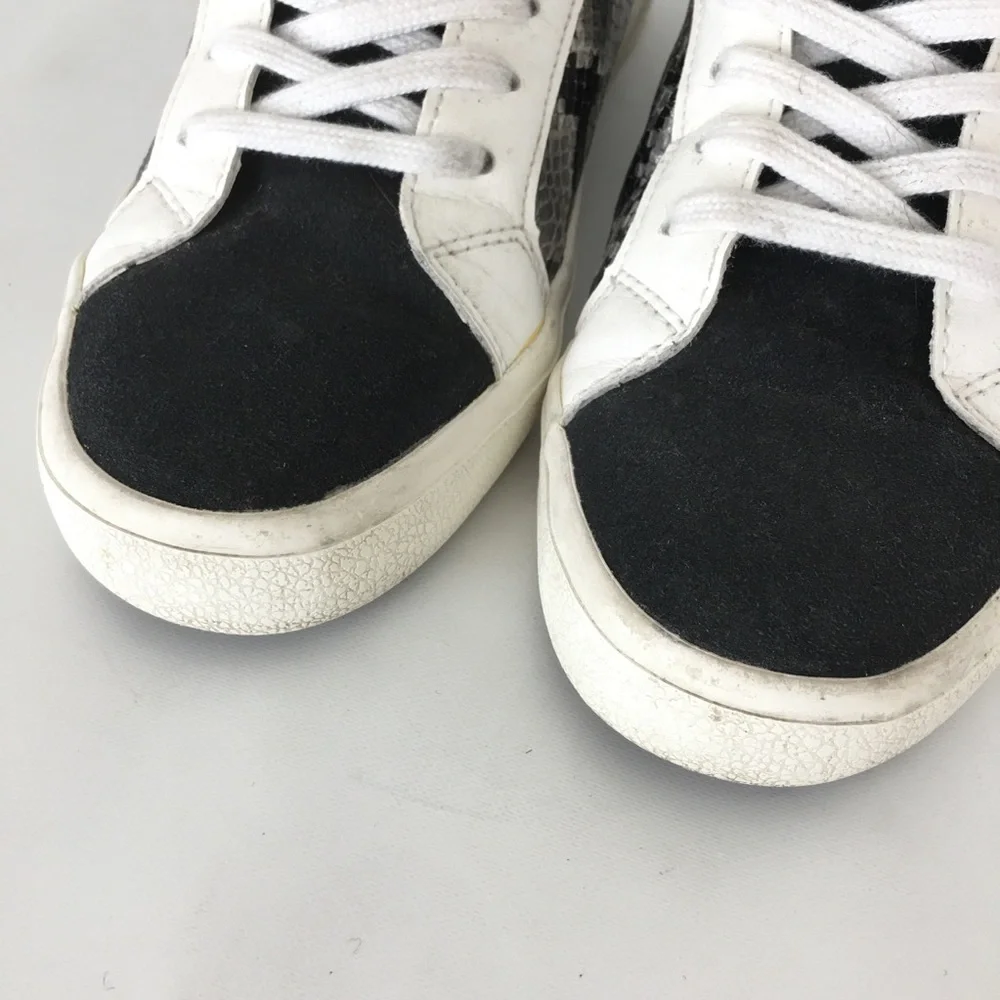 Vintage Havana Sonny Snakeskin Sneaker Shoes Women’s Size 8 Black White